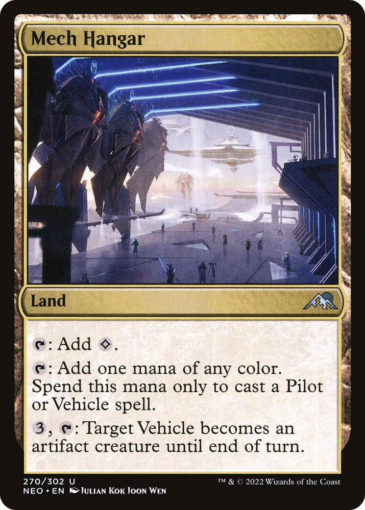 Image for Mech Hangar (270) [Kamigawa: Neon Dynasty] - Magic: The Gathering