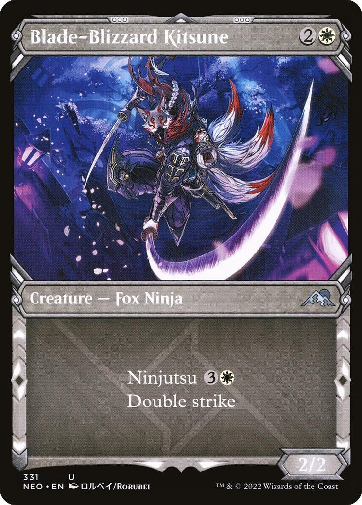 Image for Blade-Blizzard Kitsune (Showcase) (331) [Kamigawa: Neon Dynasty] - Magic: The Gathering