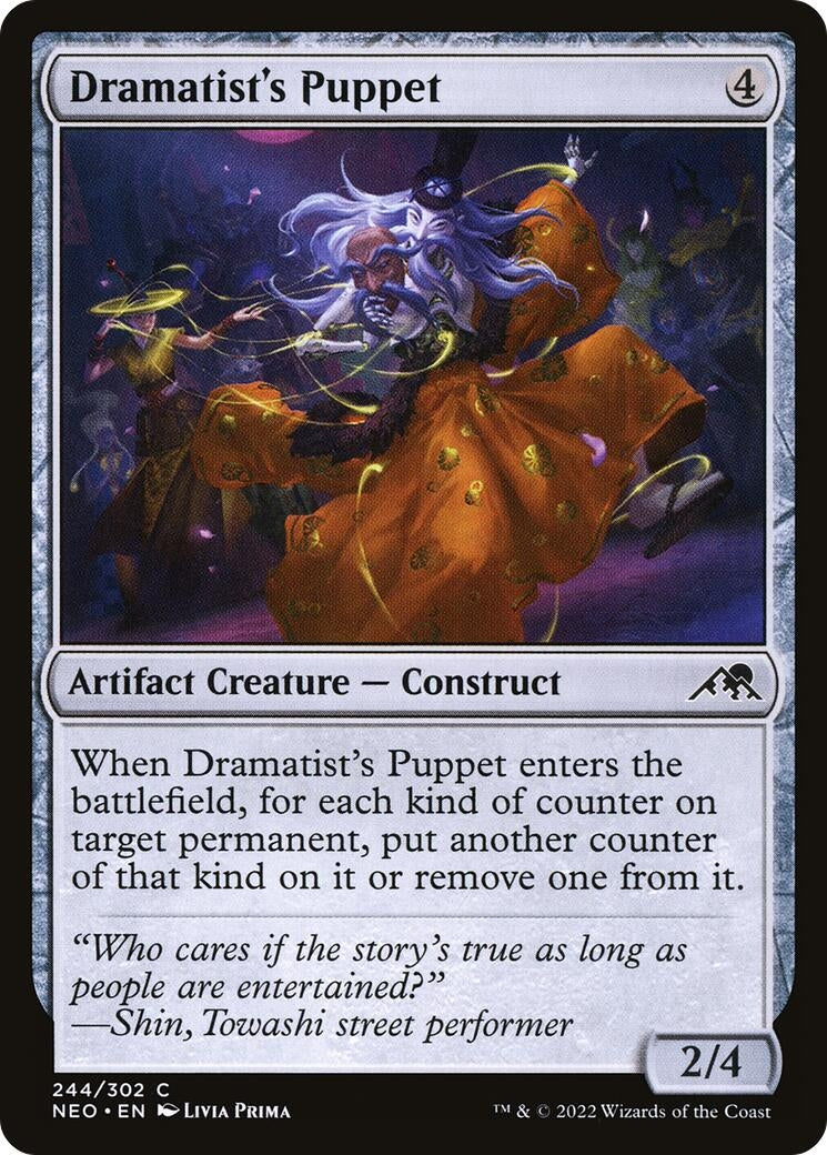 Image for Dramatist's Puppet (244) [Kamigawa: Neon Dynasty] - Magic: The Gathering