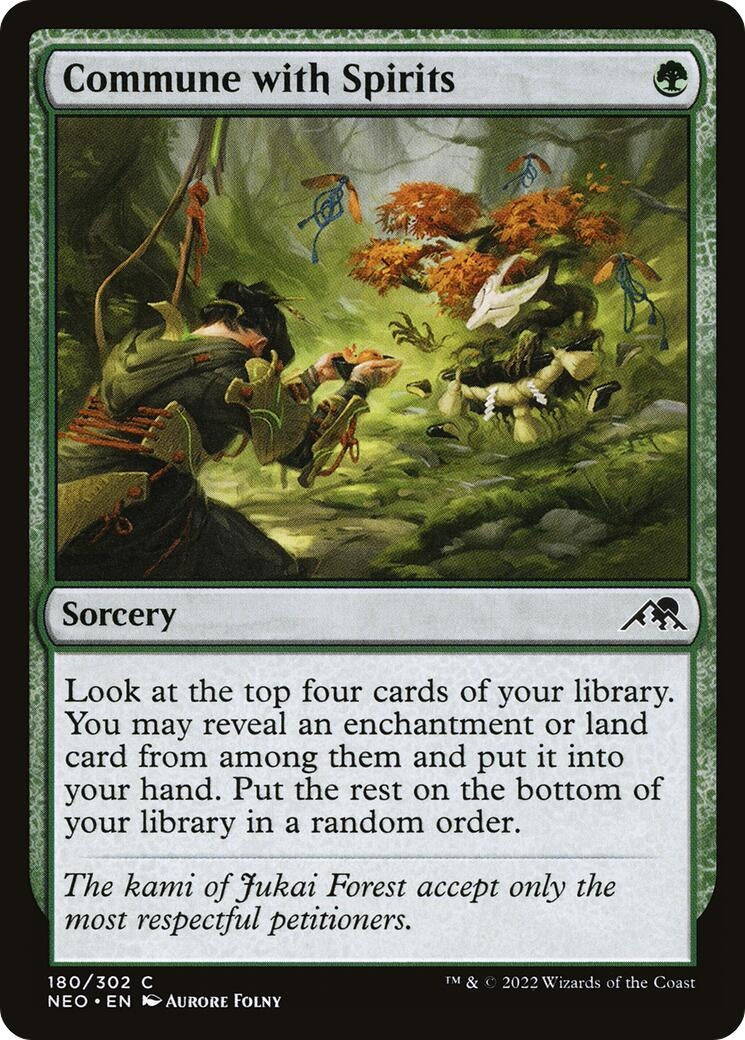 Image for Commune with Spirits (180) [Kamigawa: Neon Dynasty] - Magic: The Gathering