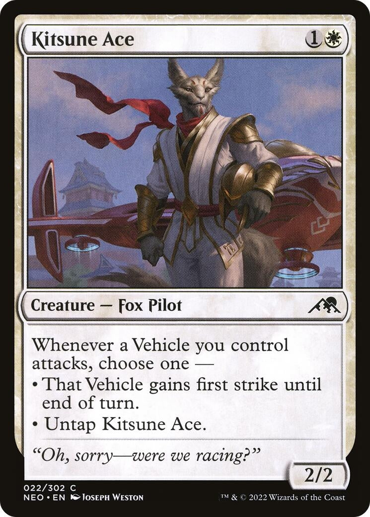 Image for Kitsune Ace (22) [Kamigawa: Neon Dynasty] - Magic: The Gathering