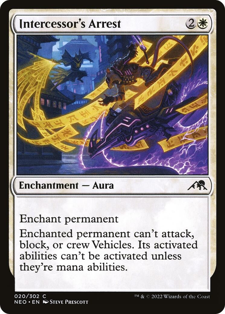 Image for Intercessor's Arrest (20) [Kamigawa: Neon Dynasty] - Magic: The Gathering