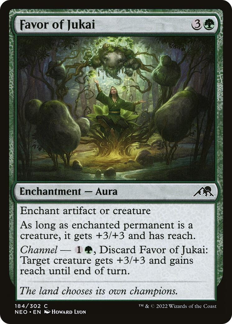 Image for Favor of Jukai (184) [Kamigawa: Neon Dynasty] - Magic: The Gathering