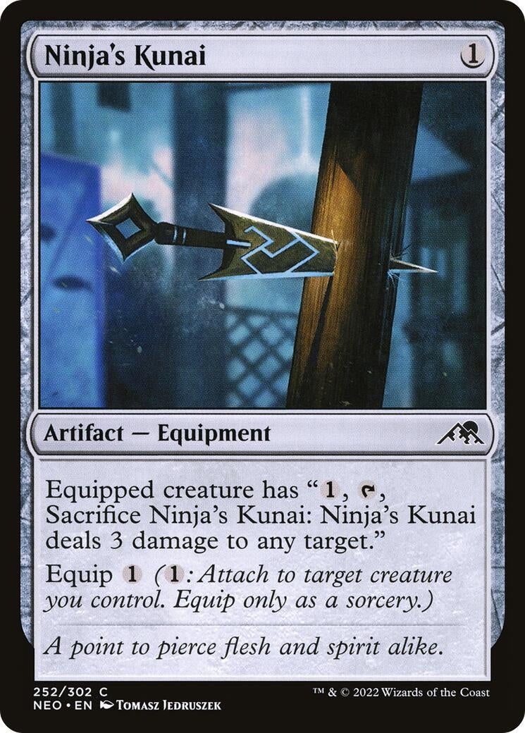 Image for Ninja's Kunai (252) [Kamigawa: Neon Dynasty] - Magic: The Gathering