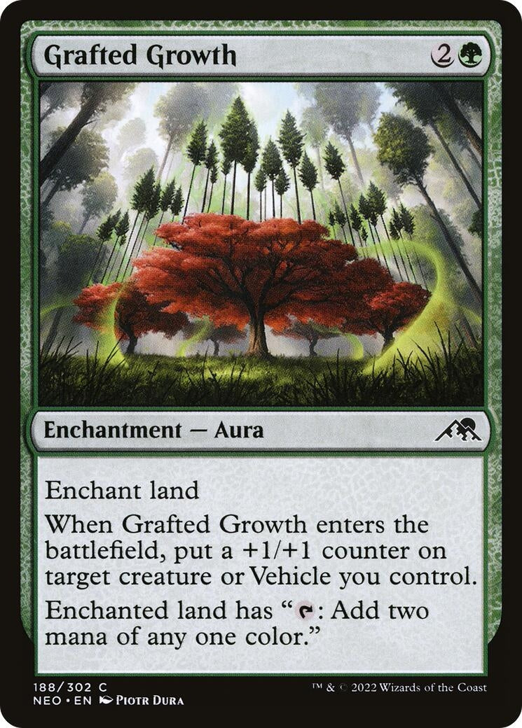 Image for Grafted Growth (188) [Kamigawa: Neon Dynasty] - Magic: The Gathering