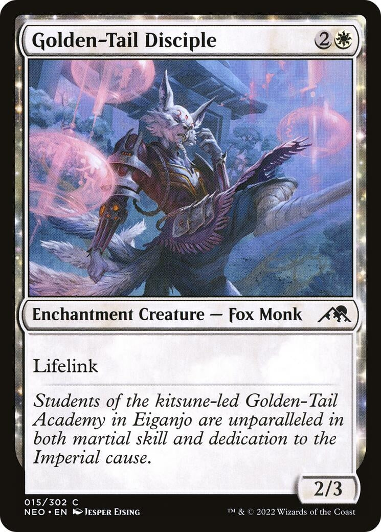 Image for Golden-Tail Disciple (15) [Kamigawa: Neon Dynasty] - Magic: The Gathering