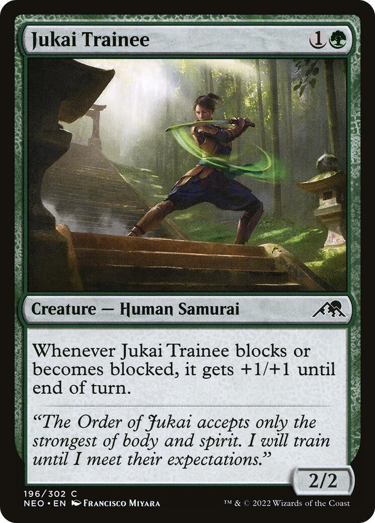 Image for Jukai Trainee (196) [Kamigawa: Neon Dynasty] - Magic: The Gathering