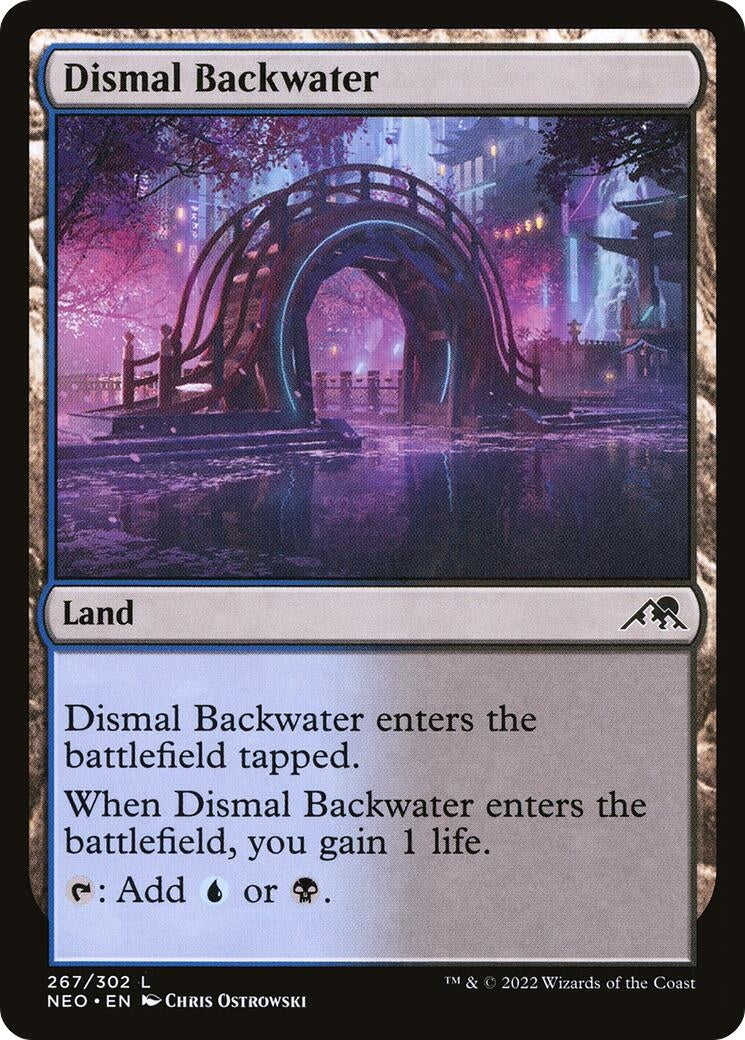Image for Dismal Backwater (267) [Kamigawa: Neon Dynasty] - Magic: The Gathering