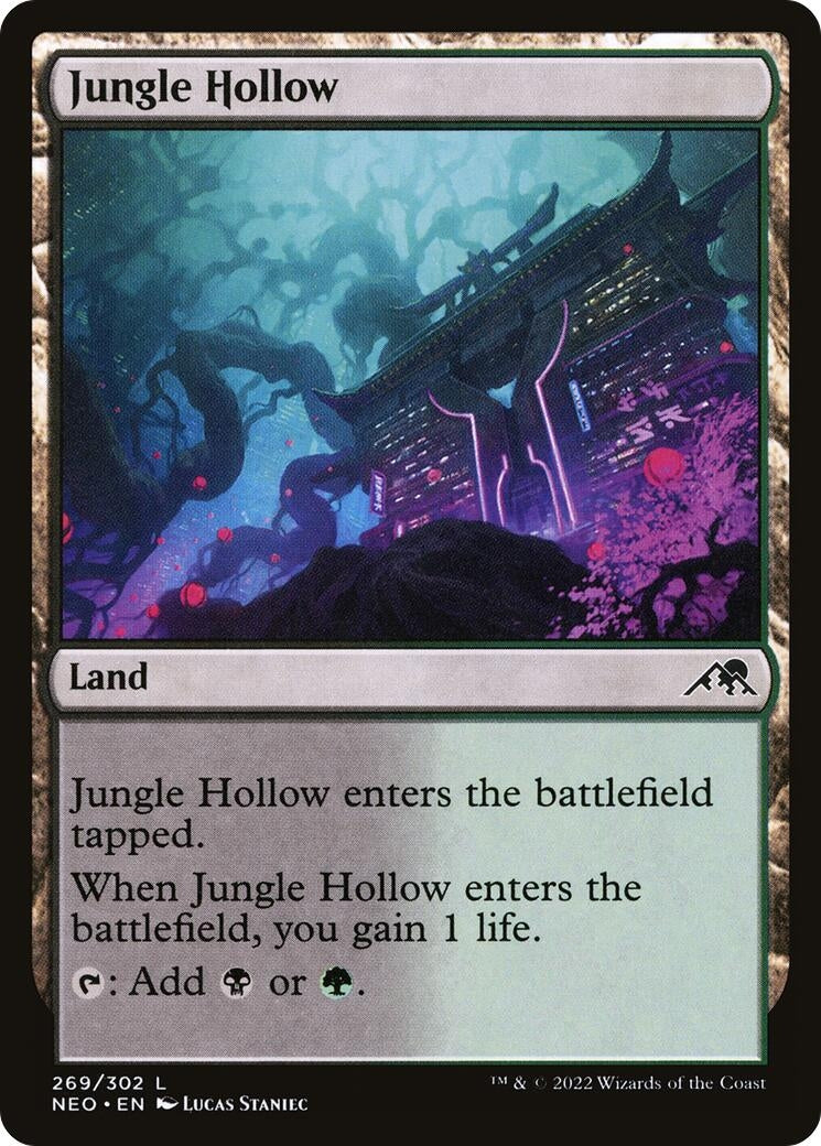 Image for Jungle Hollow (269) [Kamigawa: Neon Dynasty] - Magic: The Gathering