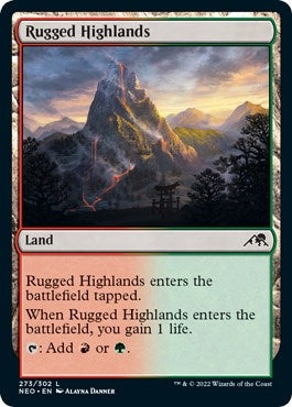 Image for Rugged Highlands (273) [Kamigawa: Neon Dynasty] - Magic: The Gathering