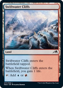 Image for Swiftwater Cliffs (277) [Kamigawa: Neon Dynasty] - Magic: The Gathering