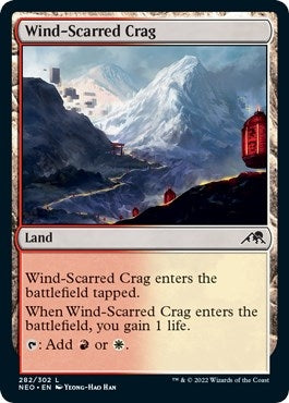 Image for Wind-Scarred Crag (282) [Kamigawa: Neon Dynasty] - Magic: The Gathering