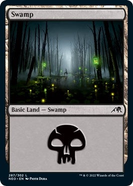 Image for Swamp (287) (287) [Kamigawa: Neon Dynasty] - Magic: The Gathering