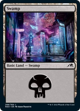 Image for Swamp (288) (288) [Kamigawa: Neon Dynasty] - Magic: The Gathering