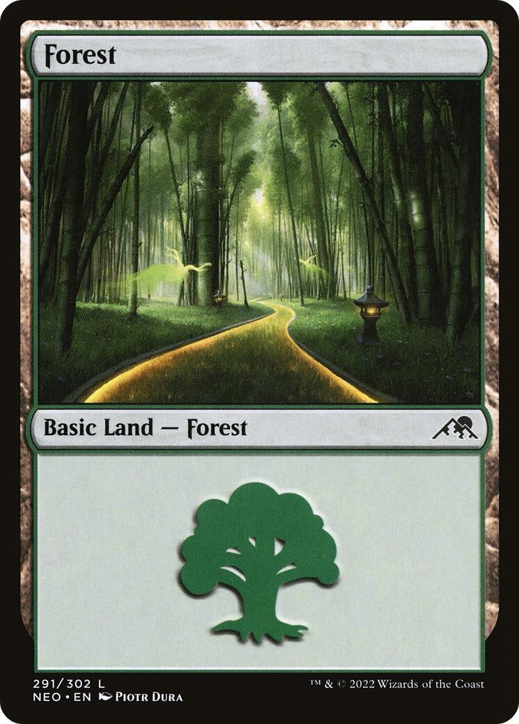 Image for Forest (291) (291) [Kamigawa: Neon Dynasty] - Magic: The Gathering