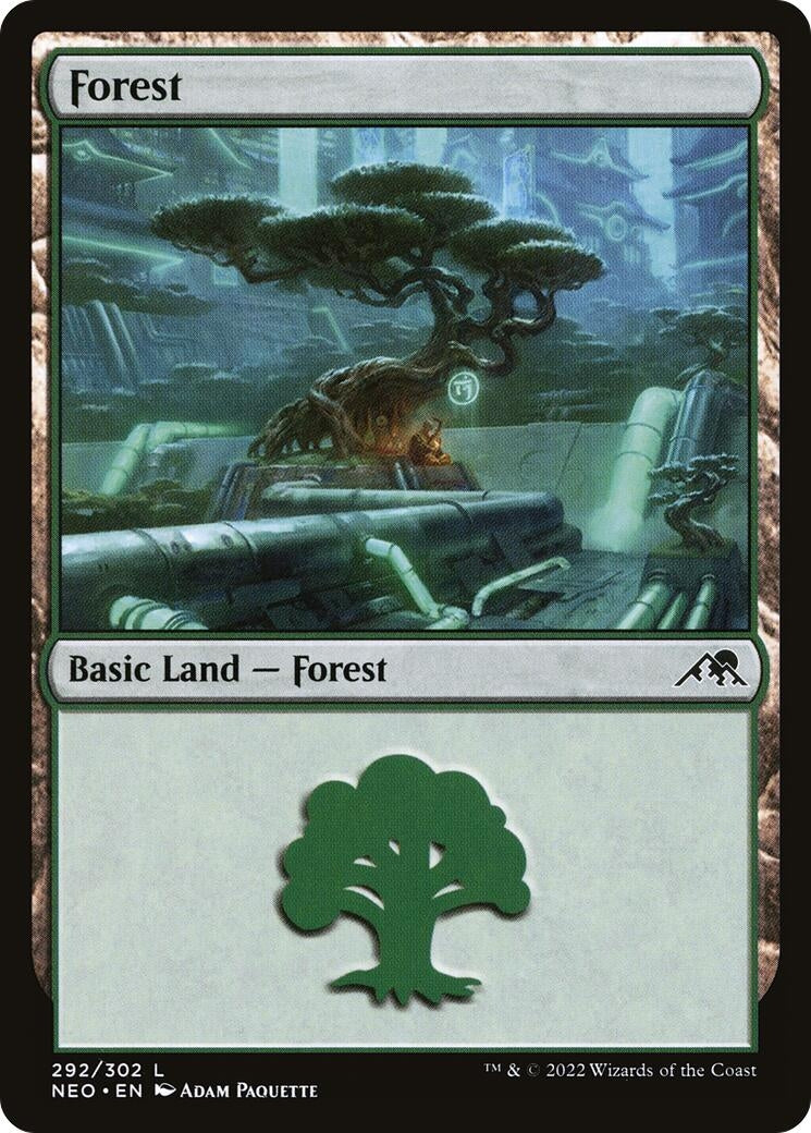 Image for Forest (292) (292) [Kamigawa: Neon Dynasty] - Magic: The Gathering