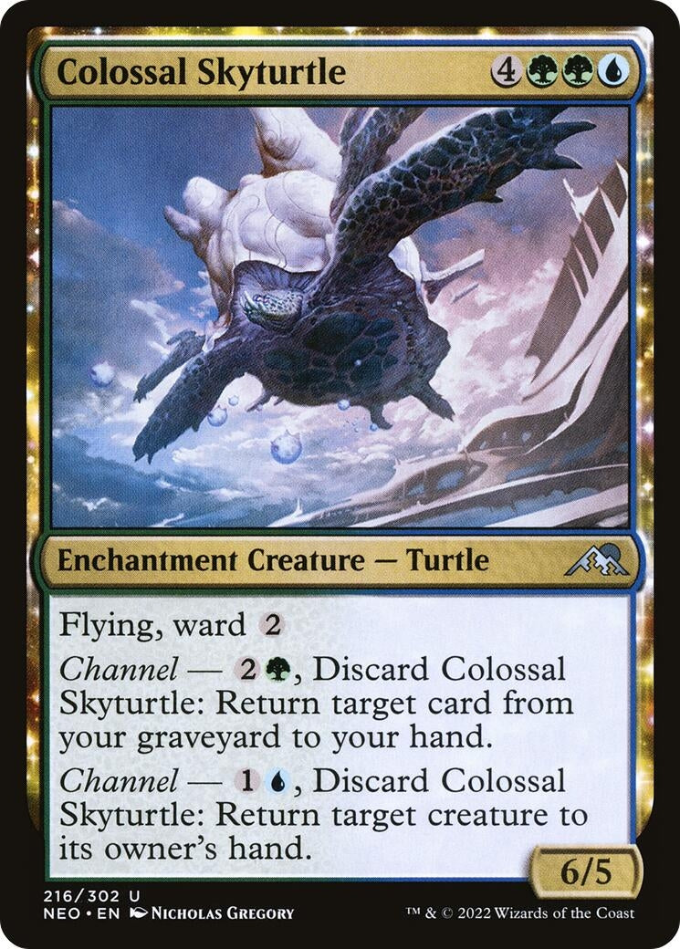 Image for Colossal Skyturtle (216) [Kamigawa: Neon Dynasty] - Magic: The Gathering