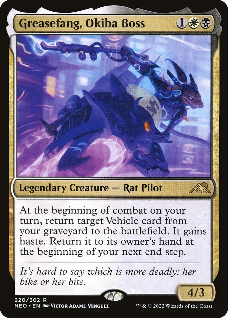 Image for Greasefang, Okiba Boss (220) [Kamigawa: Neon Dynasty] - Magic: The Gathering