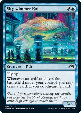 Image for Skyswimmer Koi (79) [Kamigawa: Neon Dynasty] - Magic: The Gathering