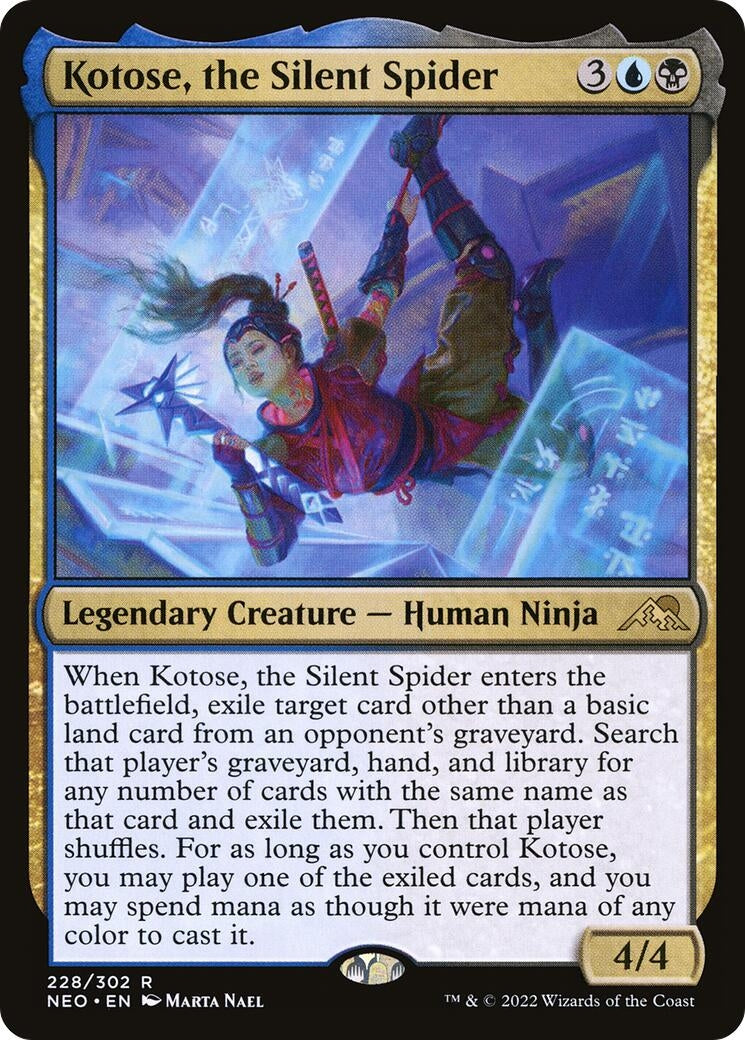 Image for Kotose, the Silent Spider (228) [Kamigawa: Neon Dynasty] - Magic: The Gathering