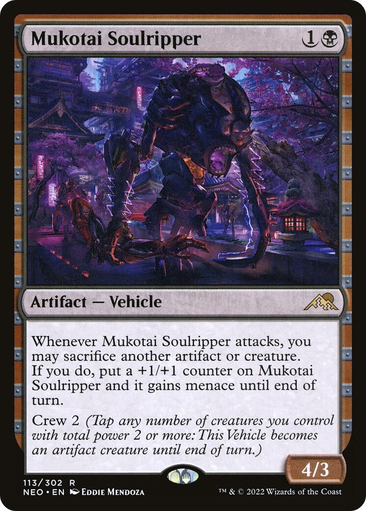 Image for Mukotai Soulripper (113) [Kamigawa: Neon Dynasty] - Magic: The Gathering