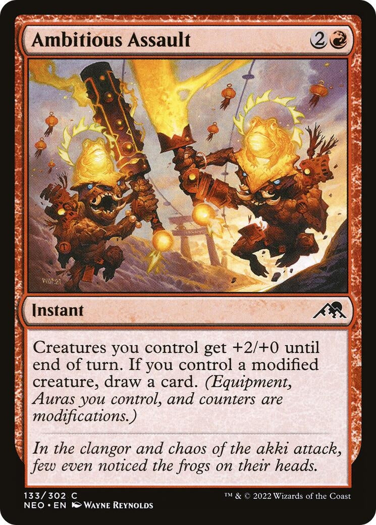 Image for Ambitious Assault (133) [Kamigawa: Neon Dynasty] - Magic: The Gathering