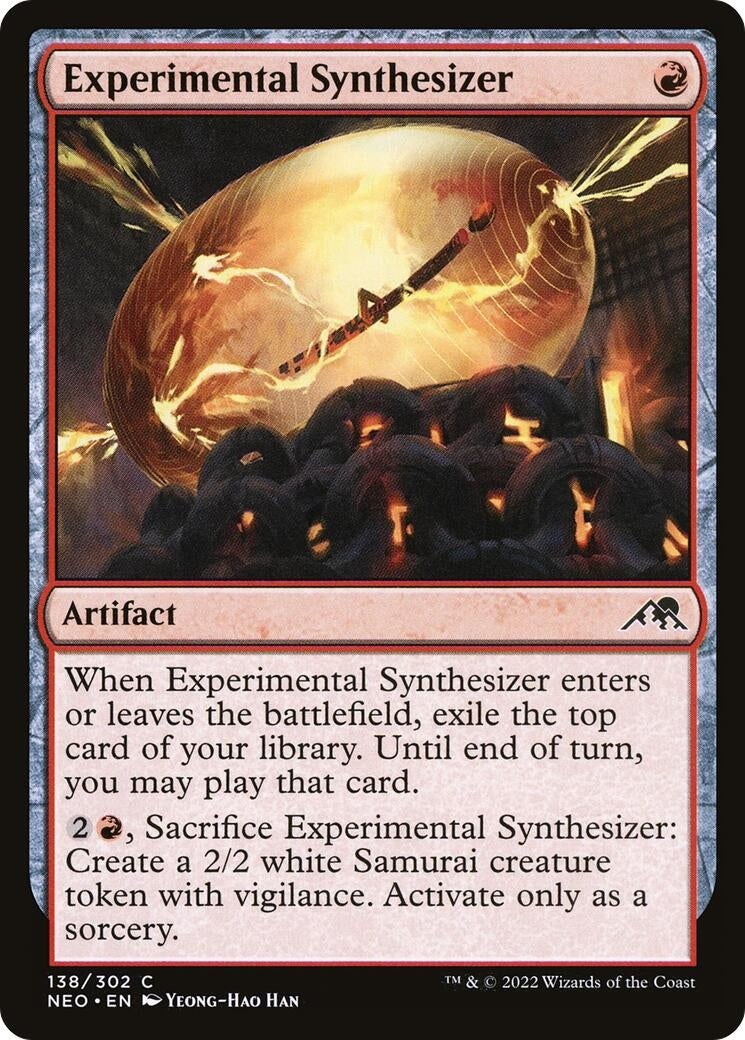 Image for Experimental Synthesizer (138) [Kamigawa: Neon Dynasty] - Magic: The Gathering