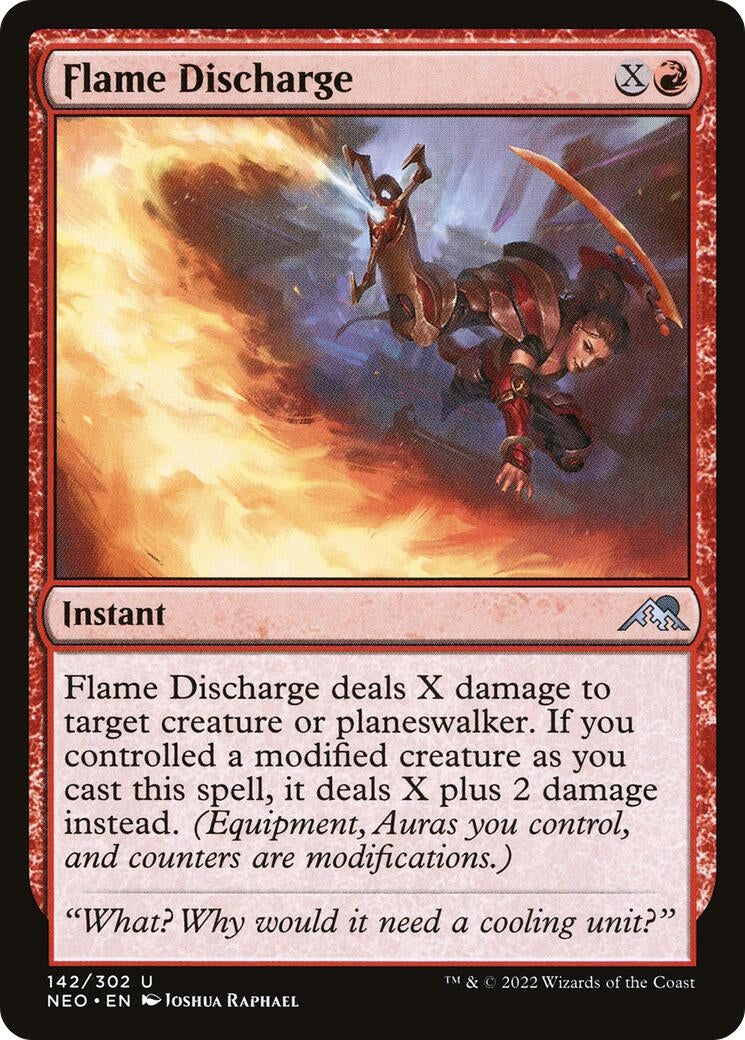 Image for Flame Discharge (142) [Kamigawa: Neon Dynasty] - Magic: The Gathering