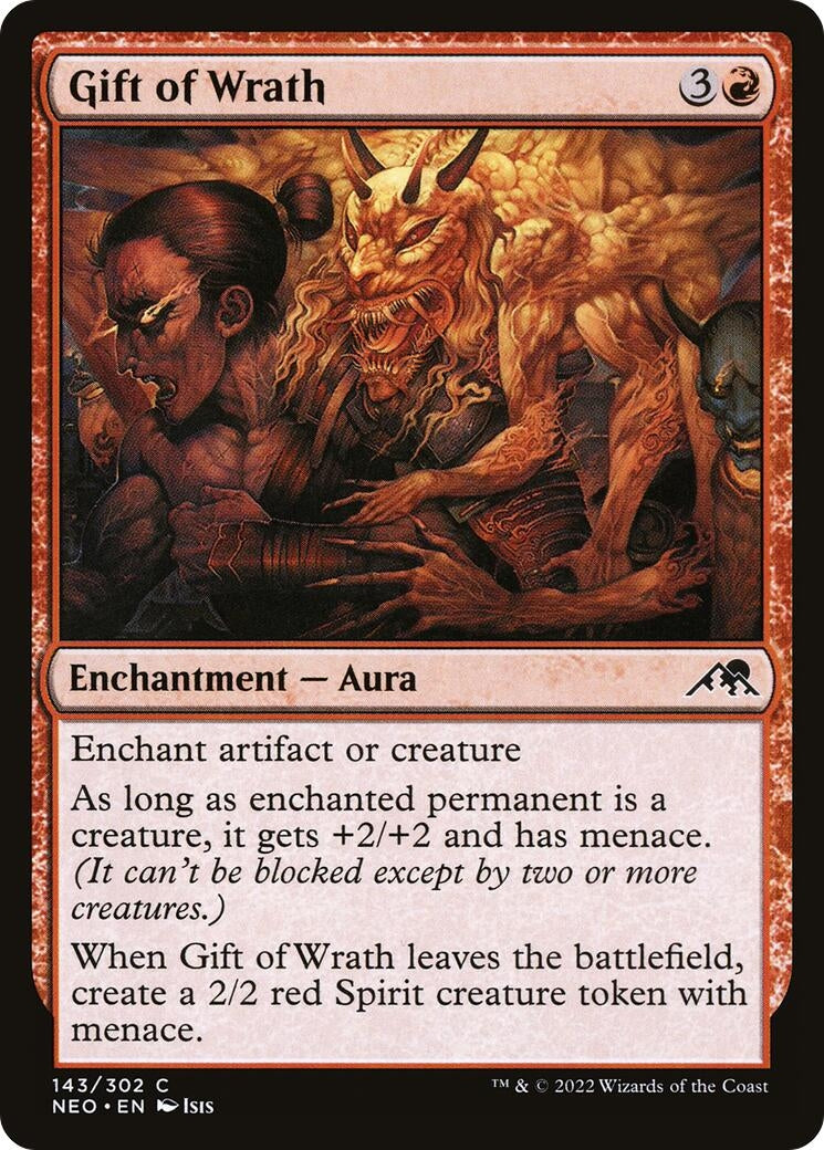 Image for Gift of Wrath (143) [Kamigawa: Neon Dynasty] - Magic: The Gathering