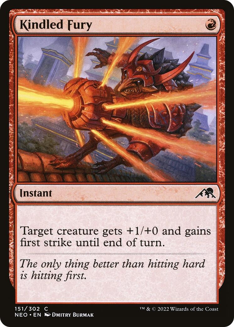 Image for Kindled Fury (151) [Kamigawa: Neon Dynasty] - Magic: The Gathering