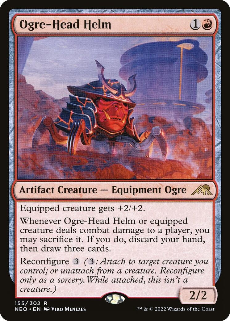 Image for Ogre-Head Helm (155) [Kamigawa: Neon Dynasty] - Magic: The Gathering