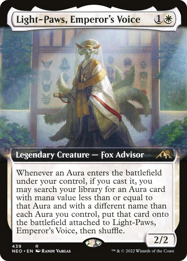 Image for Light-Paws, Emperor's Voice (Extended Art) (439) [Kamigawa: Neon Dynasty] - Magic: The Gathering