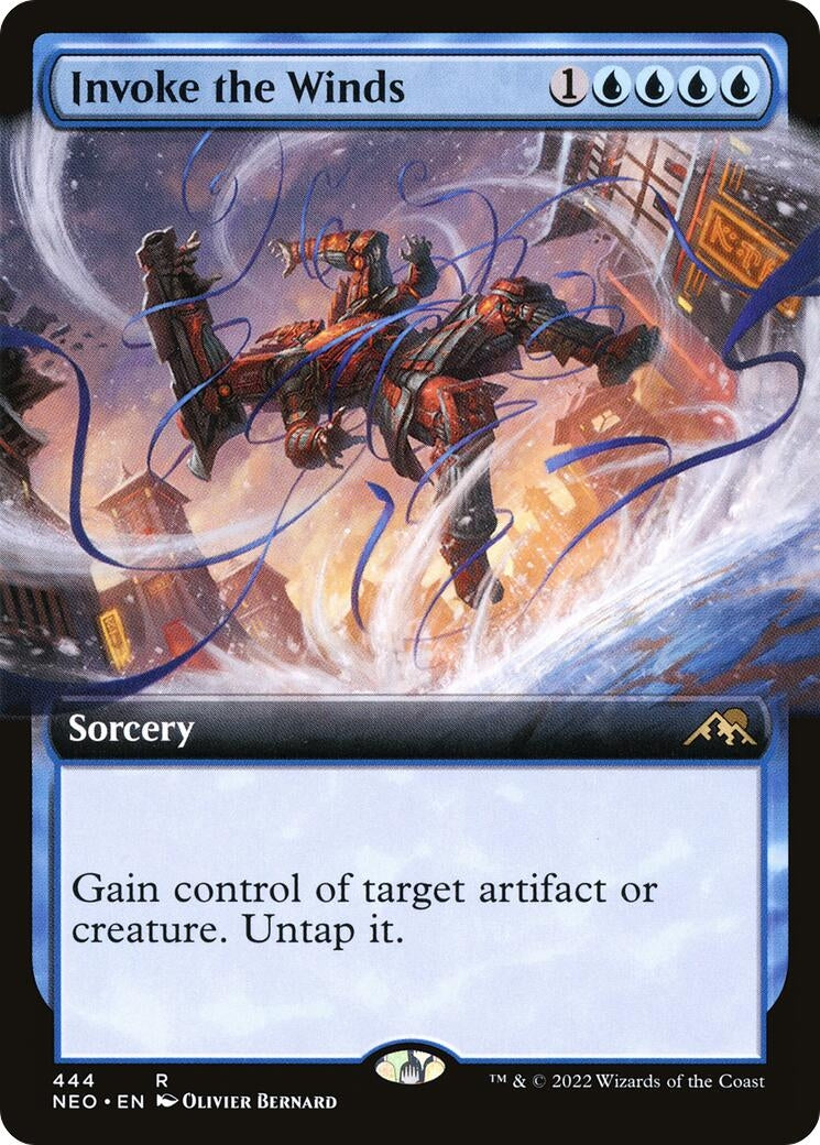 Image for Invoke the Winds (Extended Art) (444) [Kamigawa: Neon Dynasty] - Magic: The Gathering