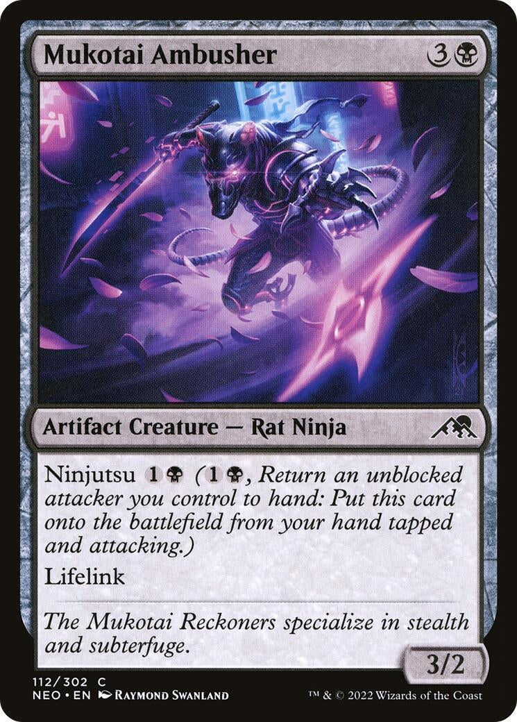 Image for Mukotai Ambusher (112) [Kamigawa: Neon Dynasty] - Magic: The Gathering