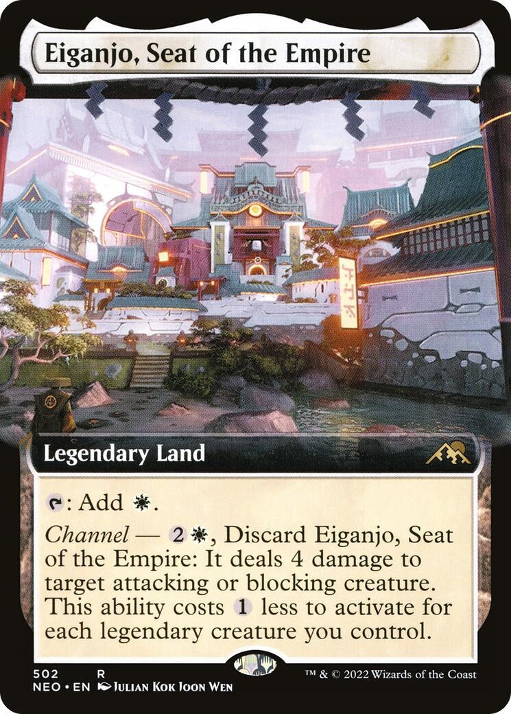 Image for Eiganjo, Seat of the Empire (Extended Art) (502) [Kamigawa: Neon Dynasty] - Magic: The Gathering