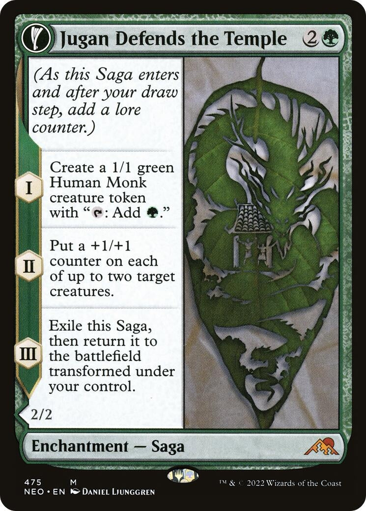 Image for Jugan Defends the Temple (Extended Art) (475) [Kamigawa: Neon Dynasty] - Magic: The Gathering