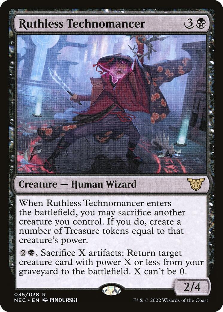 Image for Ruthless Technomancer (35) [Kamigawa: Neon Dynasty] - Magic: The Gathering
