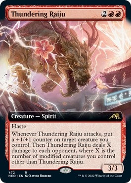 Image for Thundering Raiju (Extended Art) (472) [Kamigawa: Neon Dynasty] - Magic: The Gathering