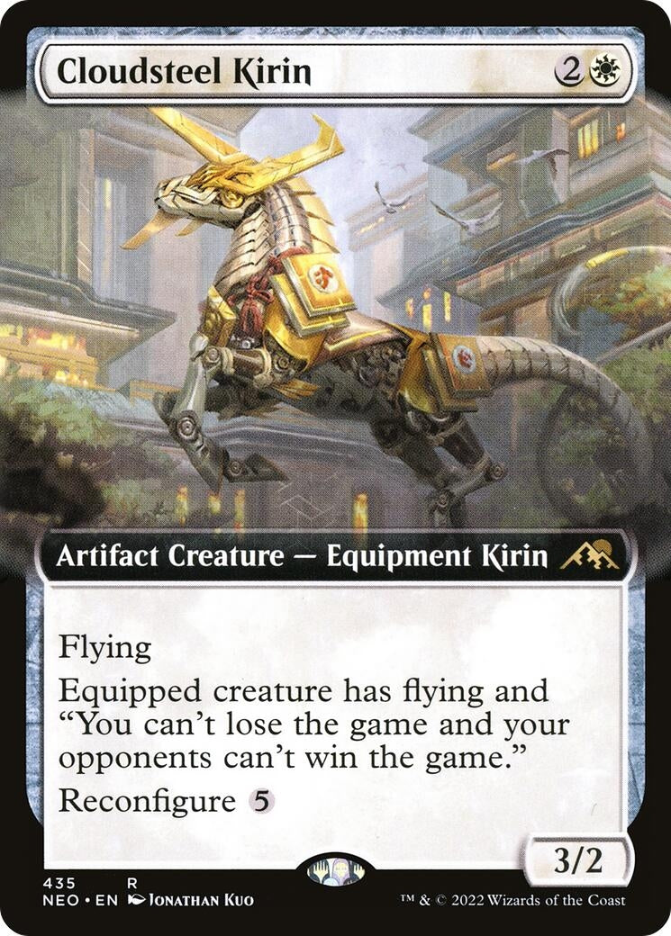 Image for Cloudsteel Kirin (Extended Art) (435) [Kamigawa: Neon Dynasty] - Magic: The Gathering