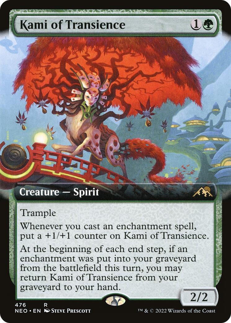 Image for Kami of Transience (Extended Art) (476) [Kamigawa: Neon Dynasty] - Magic: The Gathering