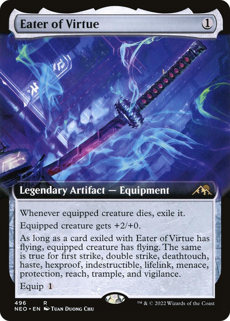 Image for Eater of Virtue (Extended Art) (496) [Kamigawa: Neon Dynasty] - Magic: The Gathering