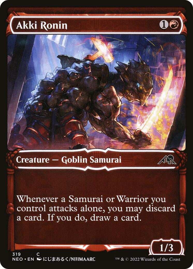 Image for Akki Ronin (Showcase) (319) [Kamigawa: Neon Dynasty] - Magic: The Gathering