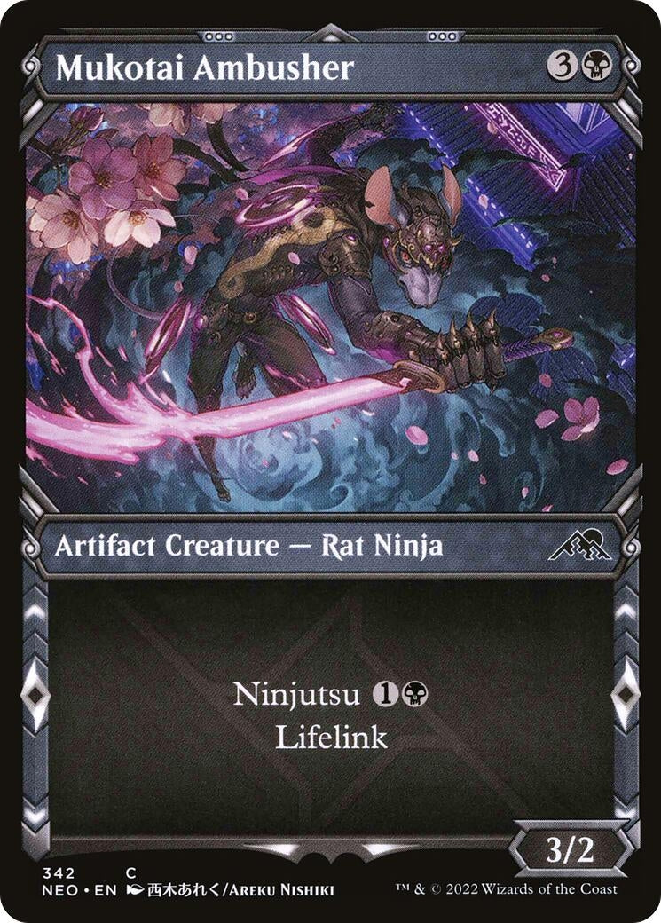 Image for Mukotai Ambusher (Showcase) (342) [Kamigawa: Neon Dynasty] - Magic: The Gathering