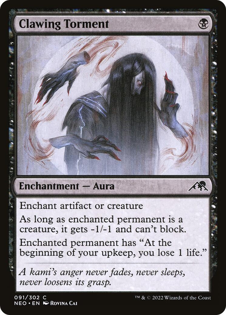 Image for Clawing Torment (91) [Kamigawa: Neon Dynasty] - Magic: The Gathering