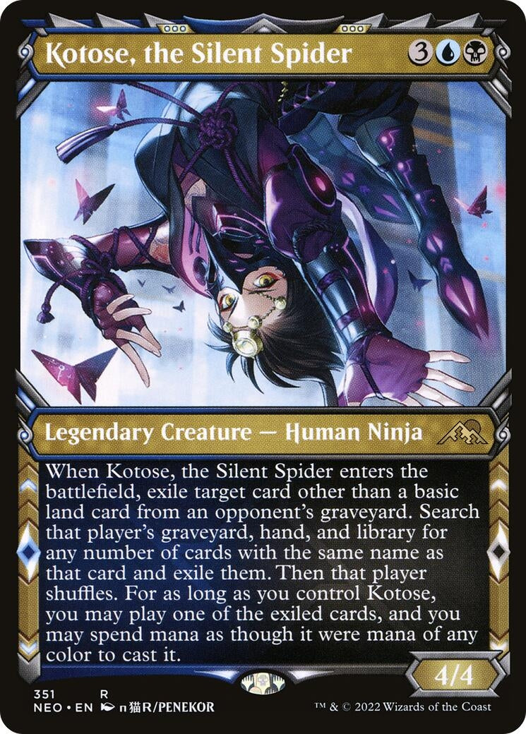 Image for Kotose, the Silent Spider (Showcase) (351) [Kamigawa: Neon Dynasty] - Magic: The Gathering