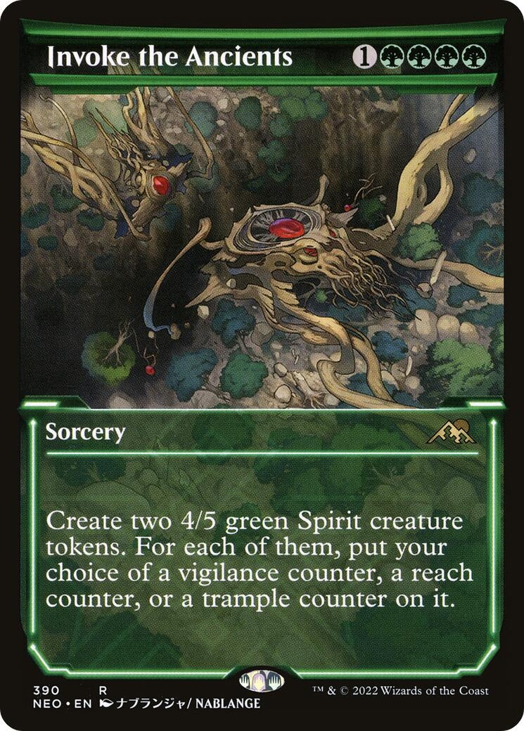 Image for Invoke the Ancients (Showcase) (390) [Kamigawa: Neon Dynasty] - Magic: The Gathering