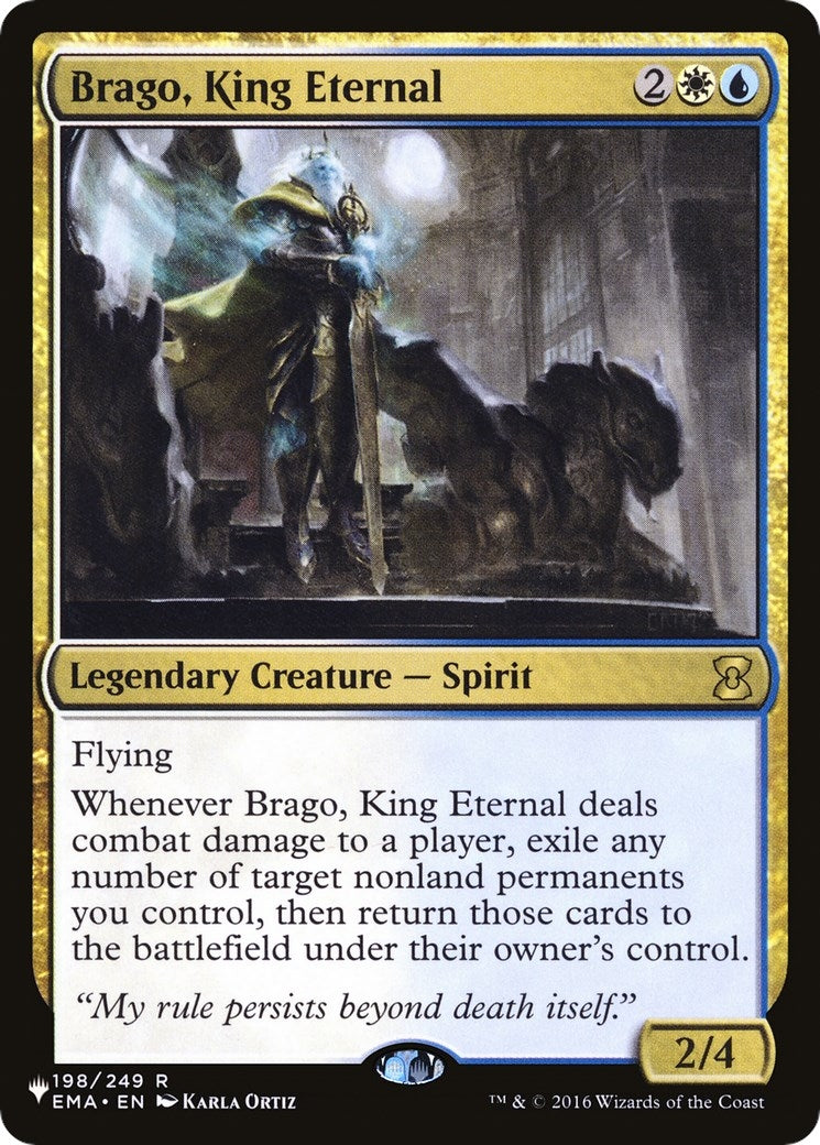 Image for Brago, King Eternal (198/249) [The List Reprints] - Magic: The Gathering