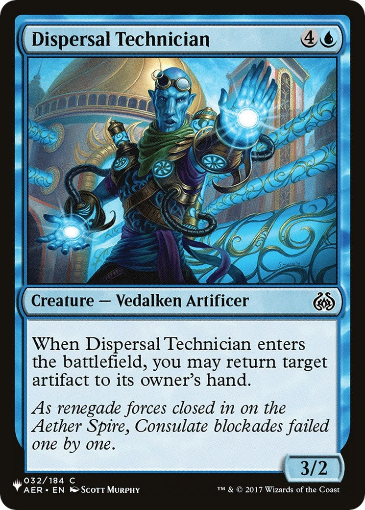 Image for Dispersal Technician (032/184) [The List Reprints] - Magic: The Gathering