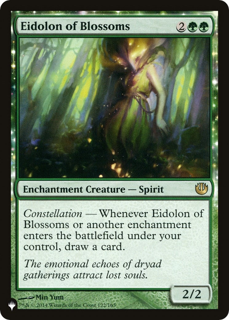Image for Eidolon of Blossoms (122/165) [The List Reprints] - Magic: The Gathering
