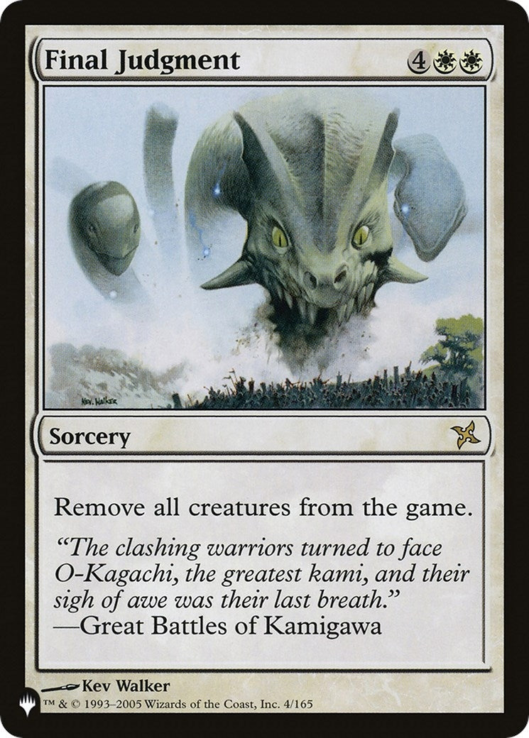 Image for Final Judgment (4/165) [The List Reprints] - Magic: The Gathering